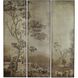 Pastorale Bronze and Screen-Printed Landscape Wall Plaques, Set of 3