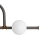 Harrison 6 Light 42 inch Heritage Brass Linear Chandelier Ceiling Light