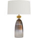 Haley 31 inch 150.00 watt Smoke Luster Ombre Table Lamp Portable Light