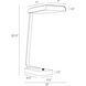 Genevieve 20.5 inch 10.00 watt Antique Brass and White Desk Lamp Portable Light