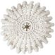 Bilal 6 Light 52 inch Ivory and Antique Brass Chandelier Ceiling Light