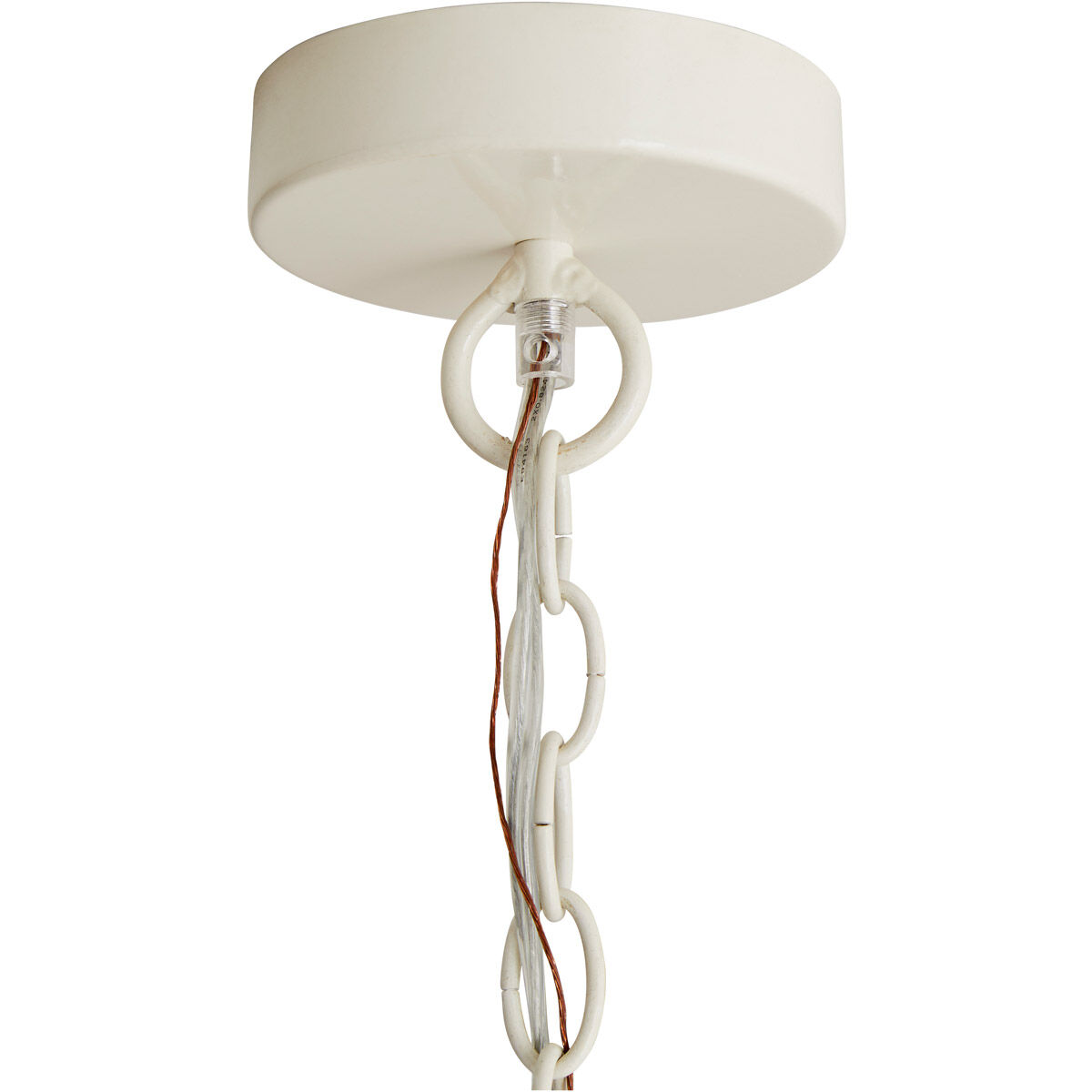 Indi 6 Light 34 inch White Chandelier Ceiling Light