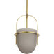 Kathleen 1 Light 13 inch Antique Brass Pendant Ceiling Light