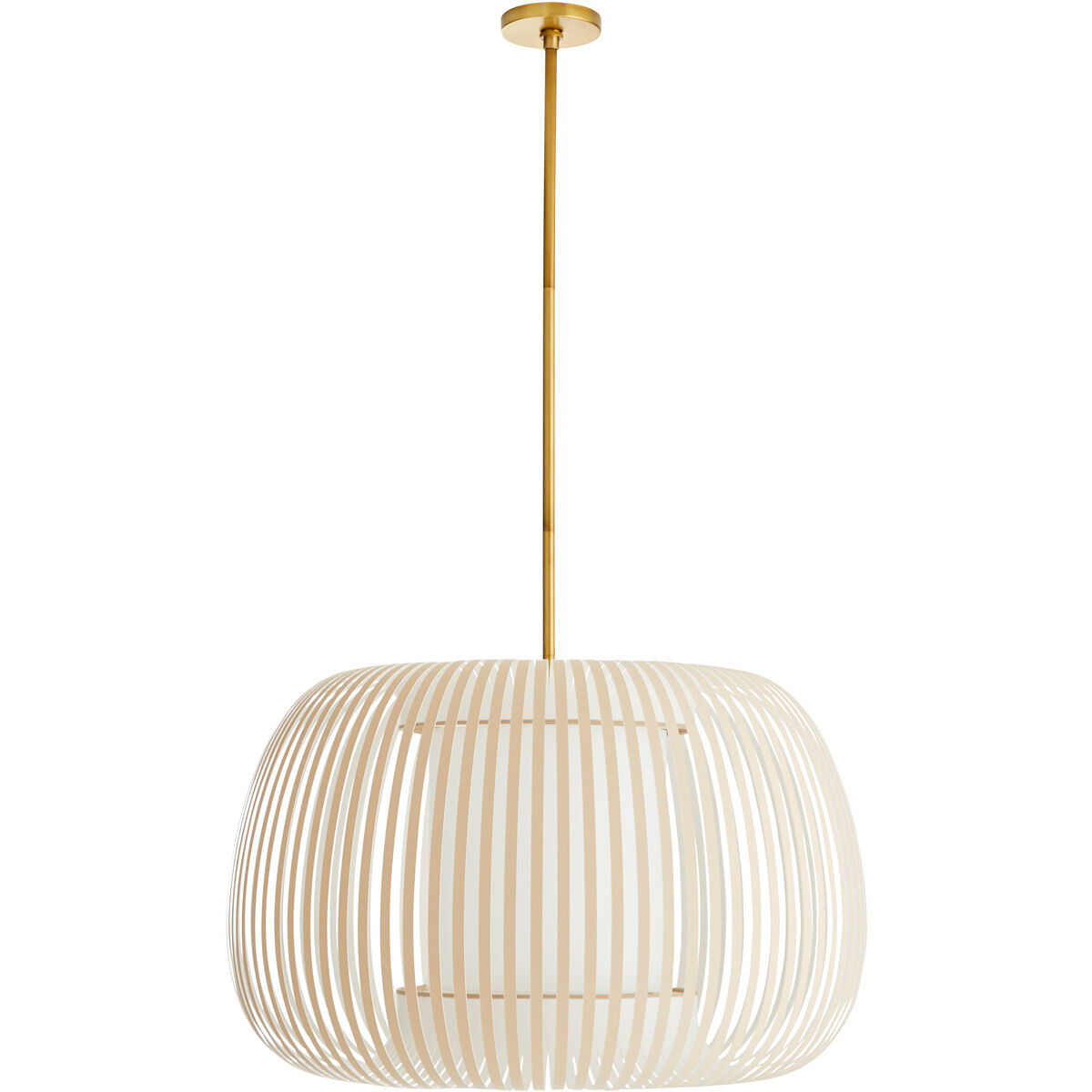 Mia 1 Light 27 inch Beige Pendant Ceiling Light