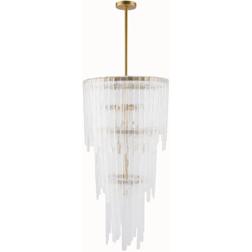 Raine 7 Light 21 inch Clear Seedy Chandelier Ceiling Light