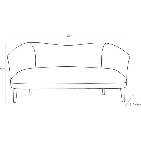 Duprey Textured Ivory Settee