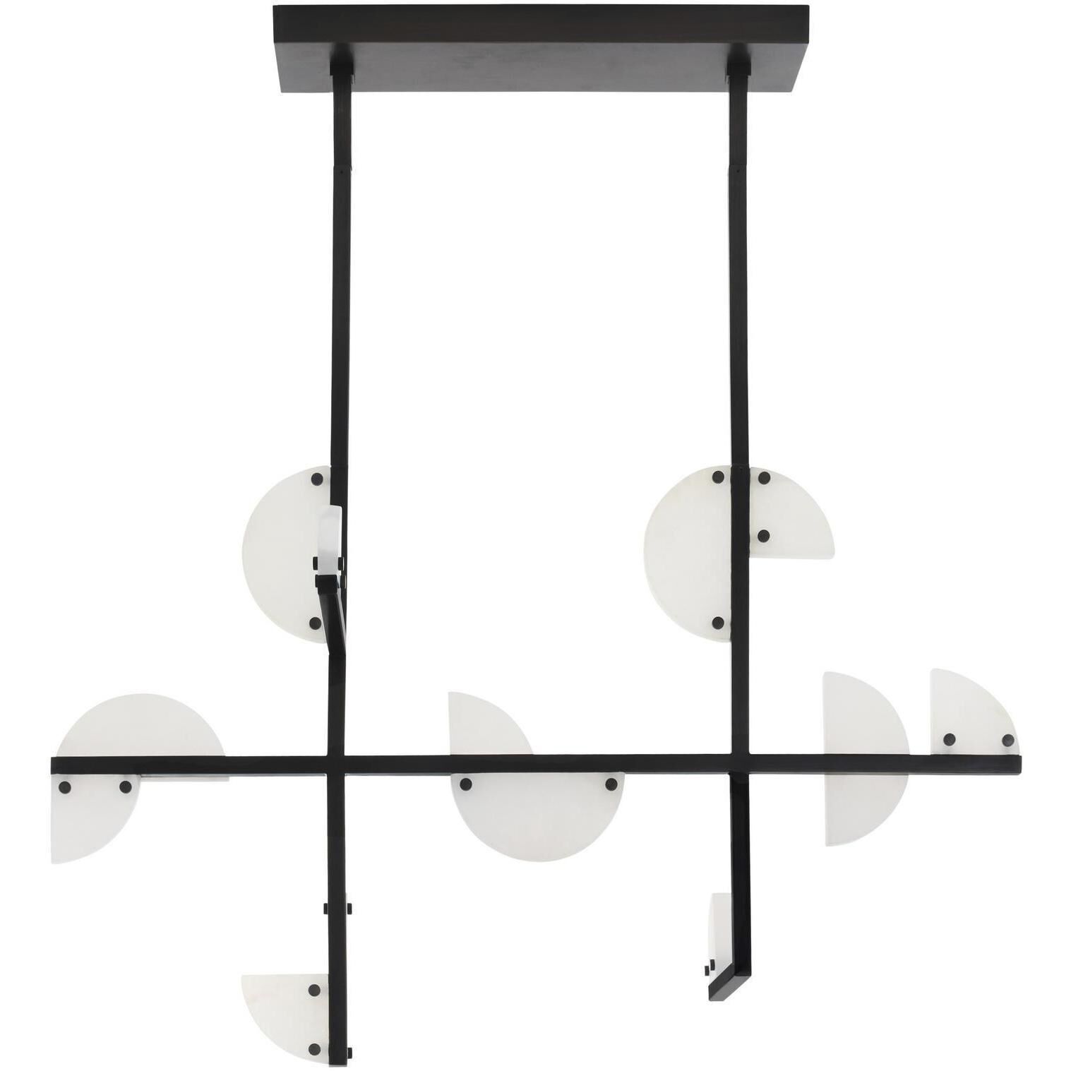 Nova 14 Light 39.5 inch English Bronze Linear Chandelier Ceiling Light