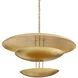 Florko 6 Light 42 inch Gold Leaf Grand Chandelier Ceiling Light