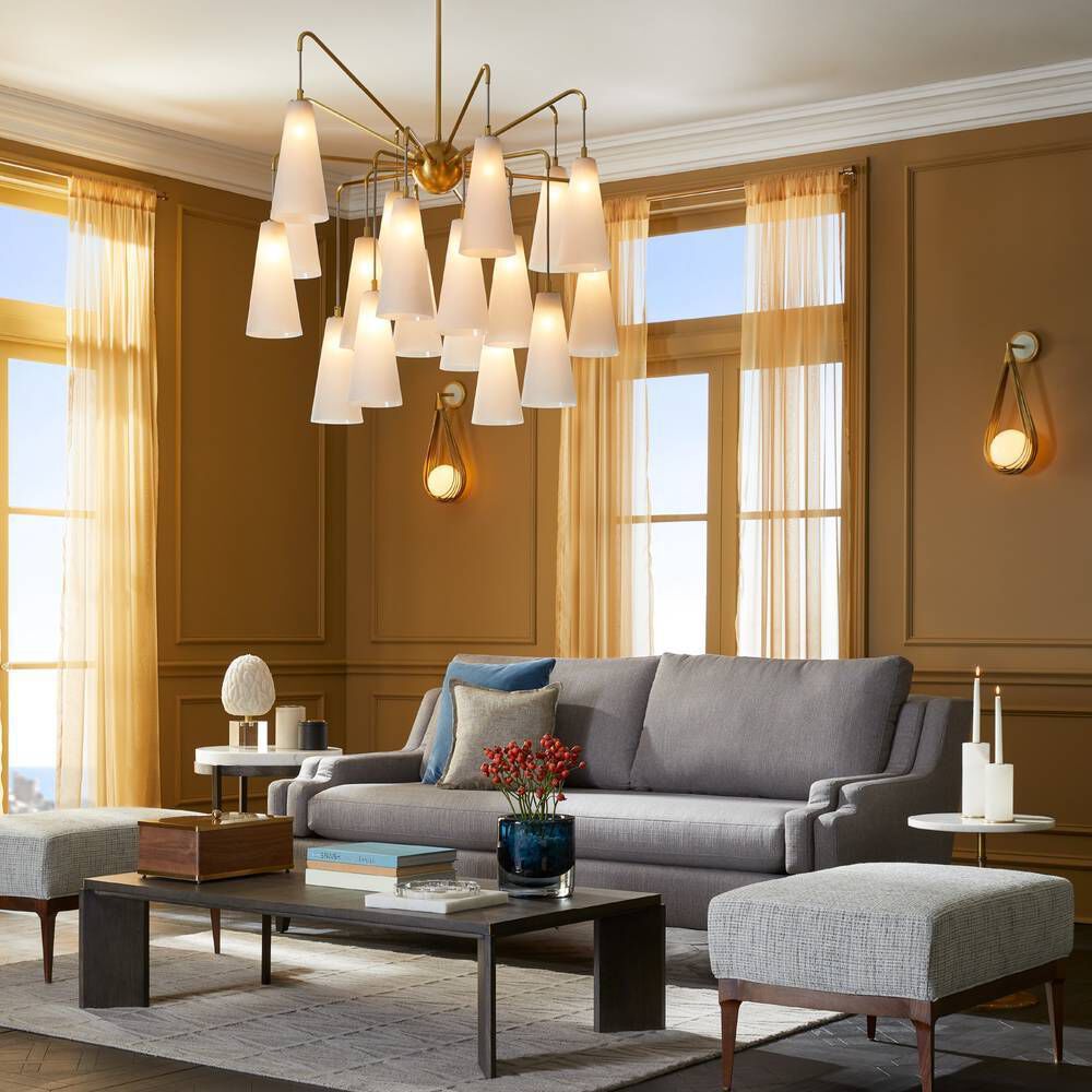 Ova 1 Light 8.5 inch Antique Brass Sconce Wall Light