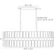 Sinclair 8 Light 41.5 inch Smoke Chandelier Ceiling Light