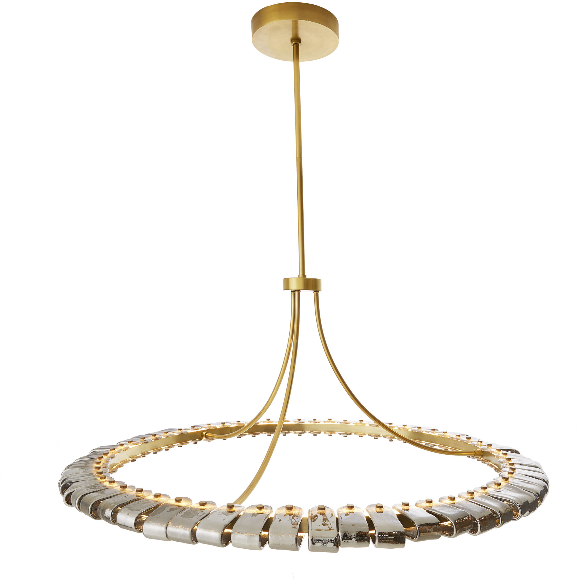 Arteriors 89660 Santorini 1 Light 44 inch Blue Smoke Luster