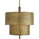 Leonardo 4 Light 28 inch Antique Brass Chandelier Ceiling Light