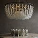 Cyprus 6 Light 34 inch Organic Frosted and Bronze Chandelier Ceiling Light