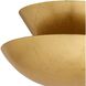 Florko 1 Light 6 inch Gold Leaf Flush Mount Ceiling Light