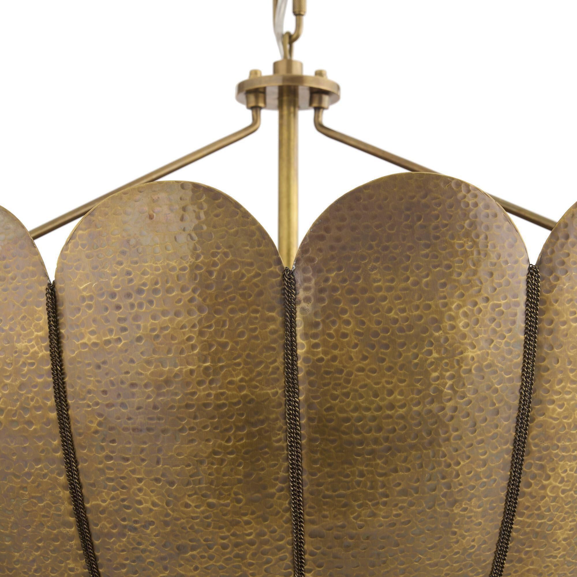 Inaya 3 Light 30 inch Antique Brass Chandelier Ceiling Light