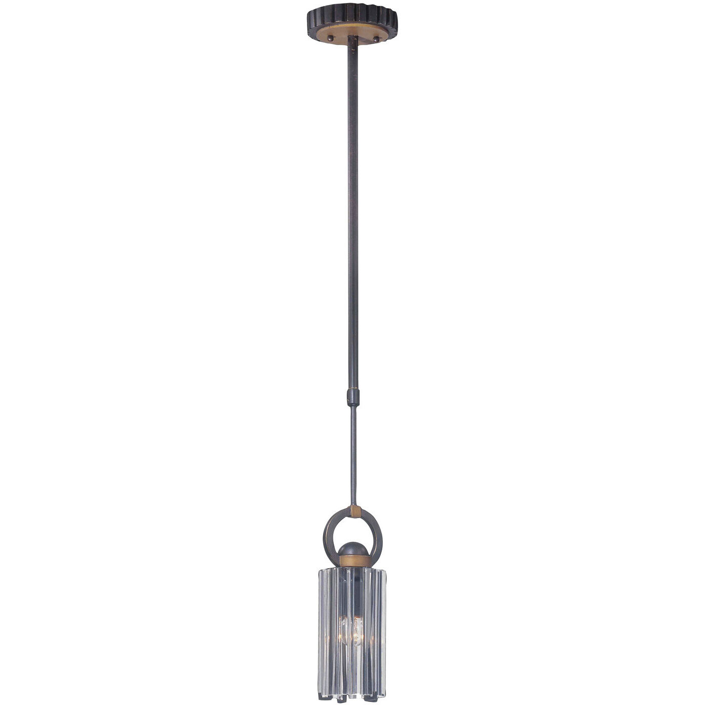 Foster 1 Light 5.5 inch Grecian Bronze Mini Pendant Ceiling Light