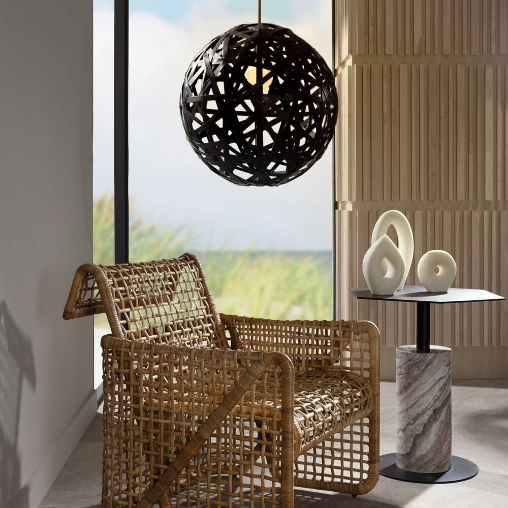 Trai 1 Light 30.5 inch Black Pendant Ceiling Light