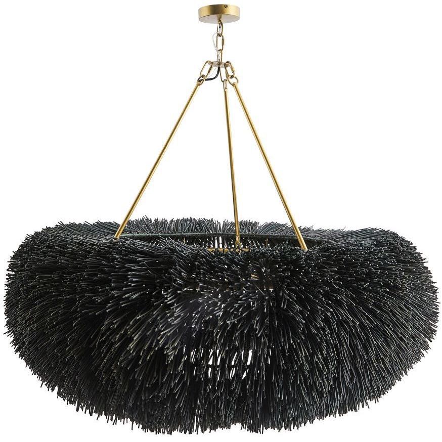 Zaria 47 inch Black Stained Chandelier Ceiling Light