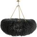 Zaria 47 inch Black Stained Chandelier Ceiling Light
