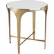 Janine 22 inch White End Table