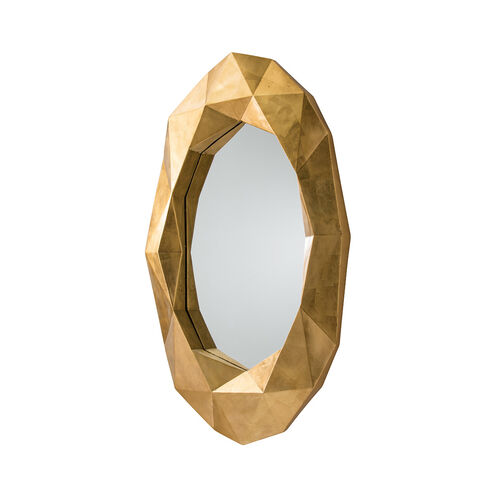 Fallon 52 X 32 inch Gold Leaf Wall Mirror, Oval 