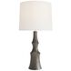 Grainger 30 inch 150.00 watt Graphite and Polished Nickel Lamp Portable Light