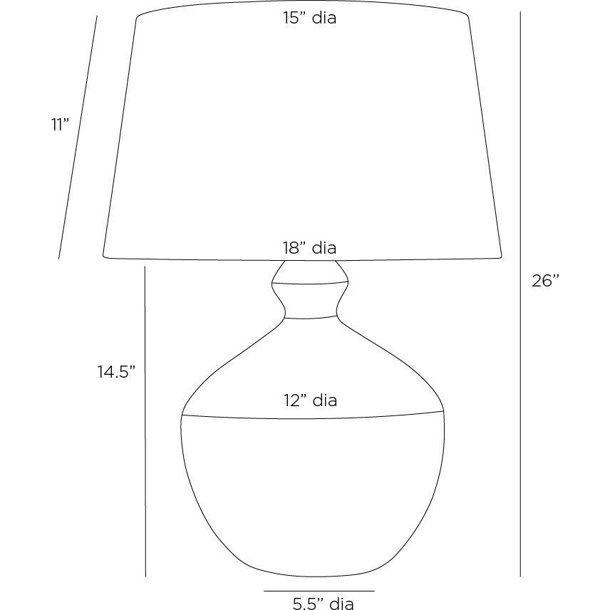 Clementine 150.00 watt Icy Morn Table Lamp Portable Light