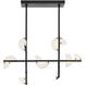 Nova 14 Light 39.5 inch English Bronze Linear Chandelier Ceiling Light