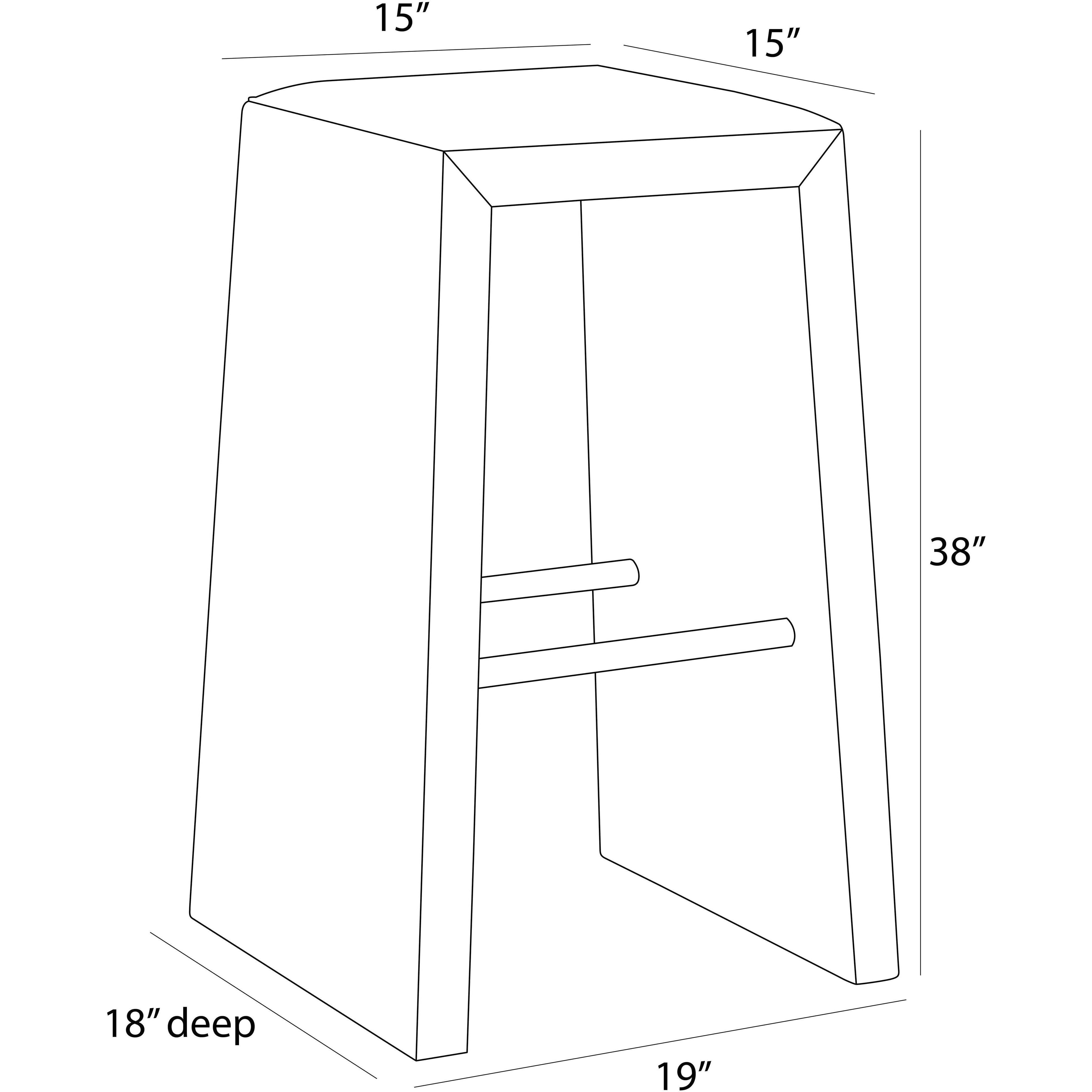 Cowan 30.5 inch White and Antique Brass Bar Stool