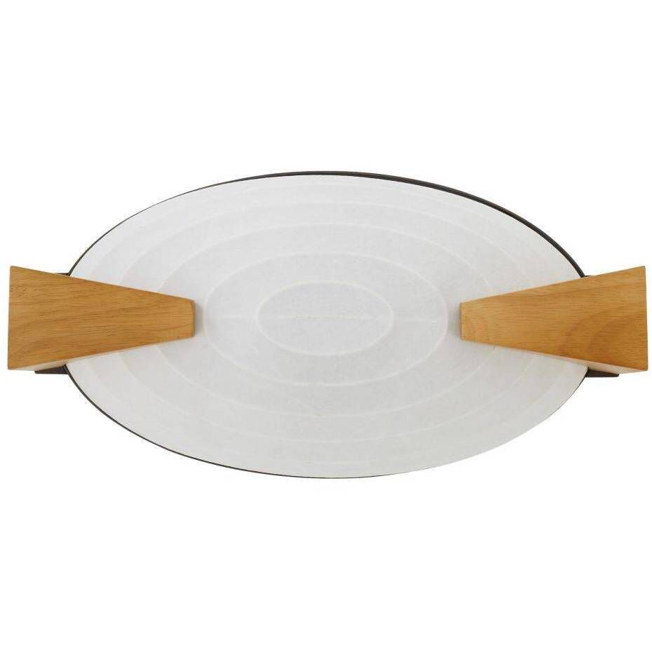 Hammonds 2 Light 17 inch Oyster and English Bronze Flush Mount Ceiling Light