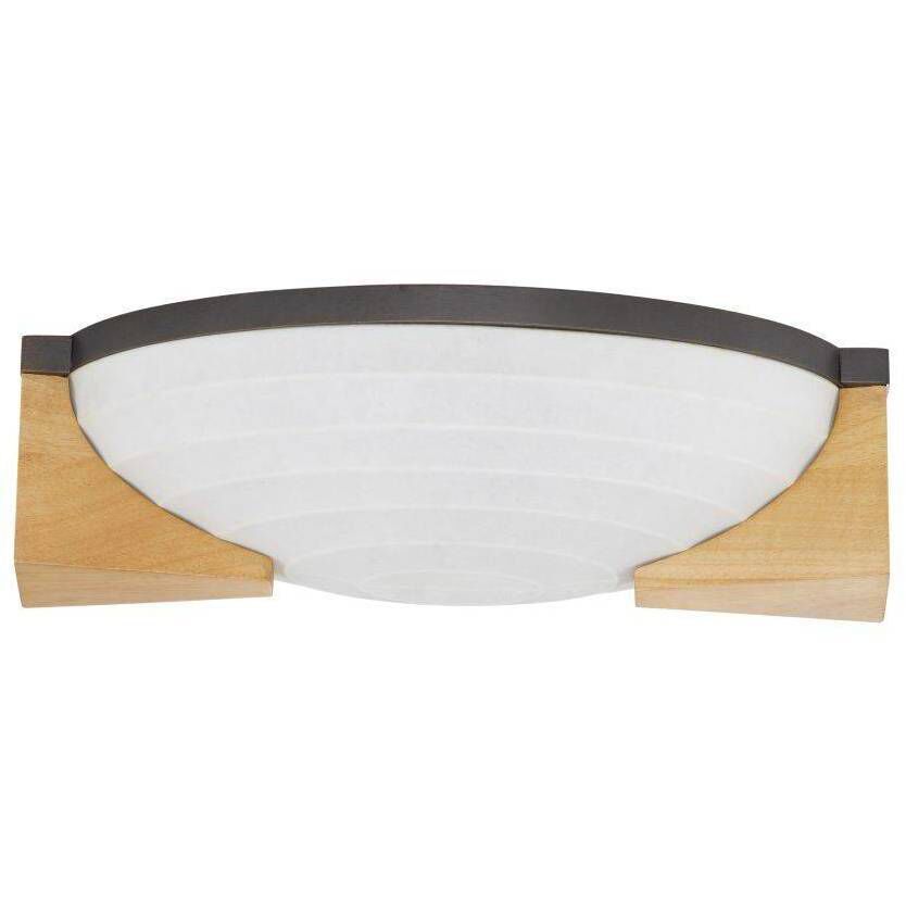 Hammonds 2 Light 17 inch Oyster and English Bronze Flush Mount Ceiling Light