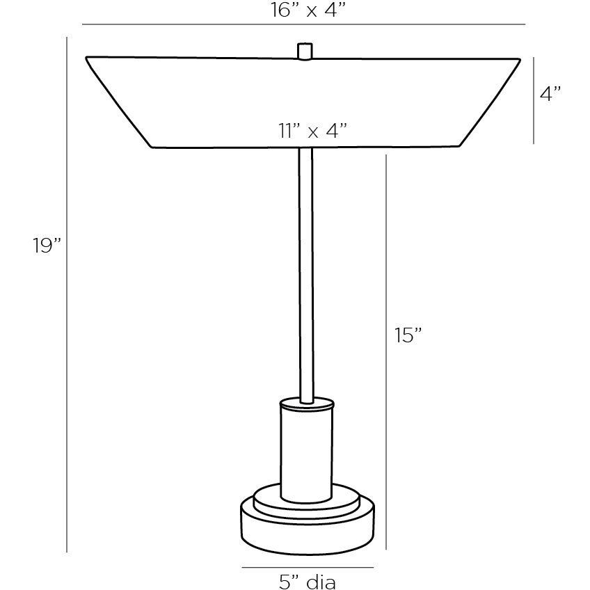 Lansing 19 inch 60.00 watt Vintage Brass Lamp Portable Light