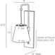 Benin 1 Light 8 inch English Bronze Sconce Wall Light