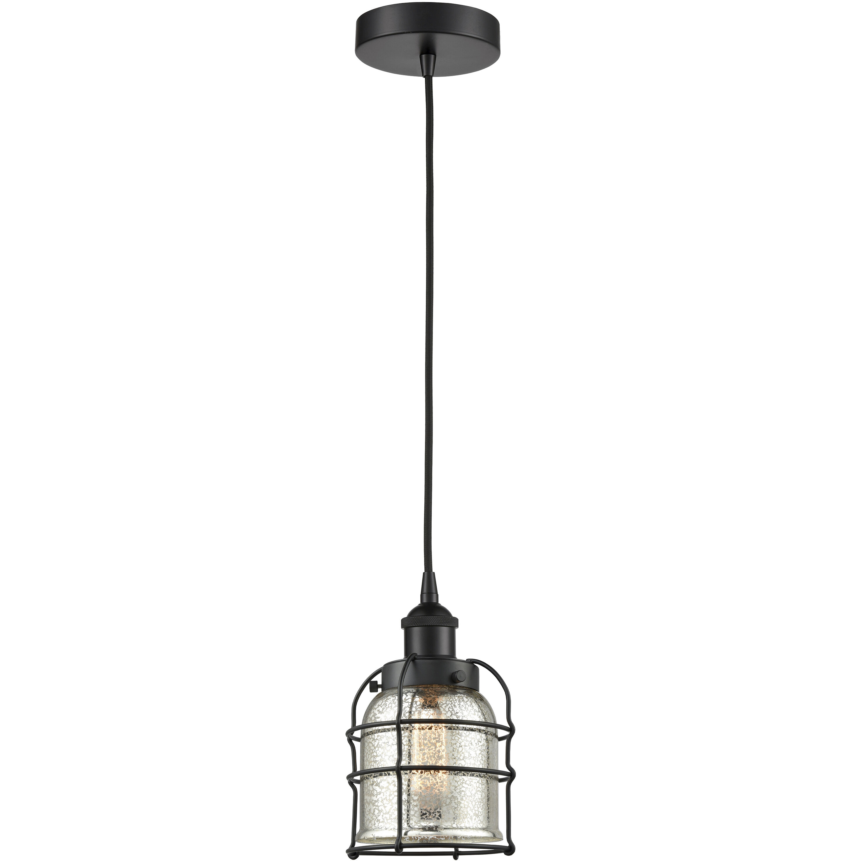 Bell Cage 1 Light 6.00 inch Mini Pendant