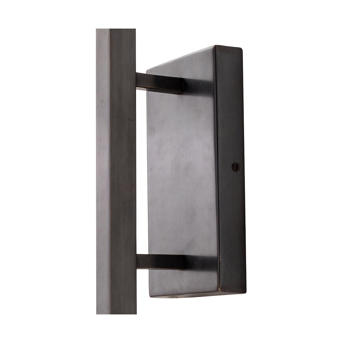 Hutu Wall Light in Bronze, Rectangle
