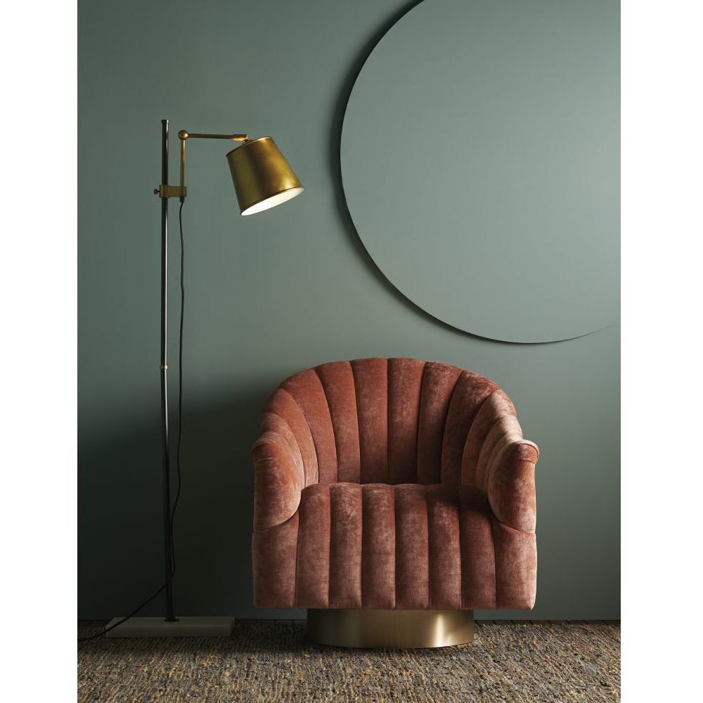 Springsteen Dusty Rose Swivel Chair