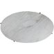 Muscadine 54 X 16 inch White Marble and Antique Bronze Coffee Table