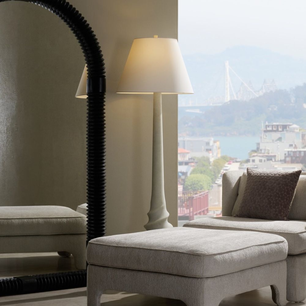 Adriana Ivory Floor Lamp Portable Light