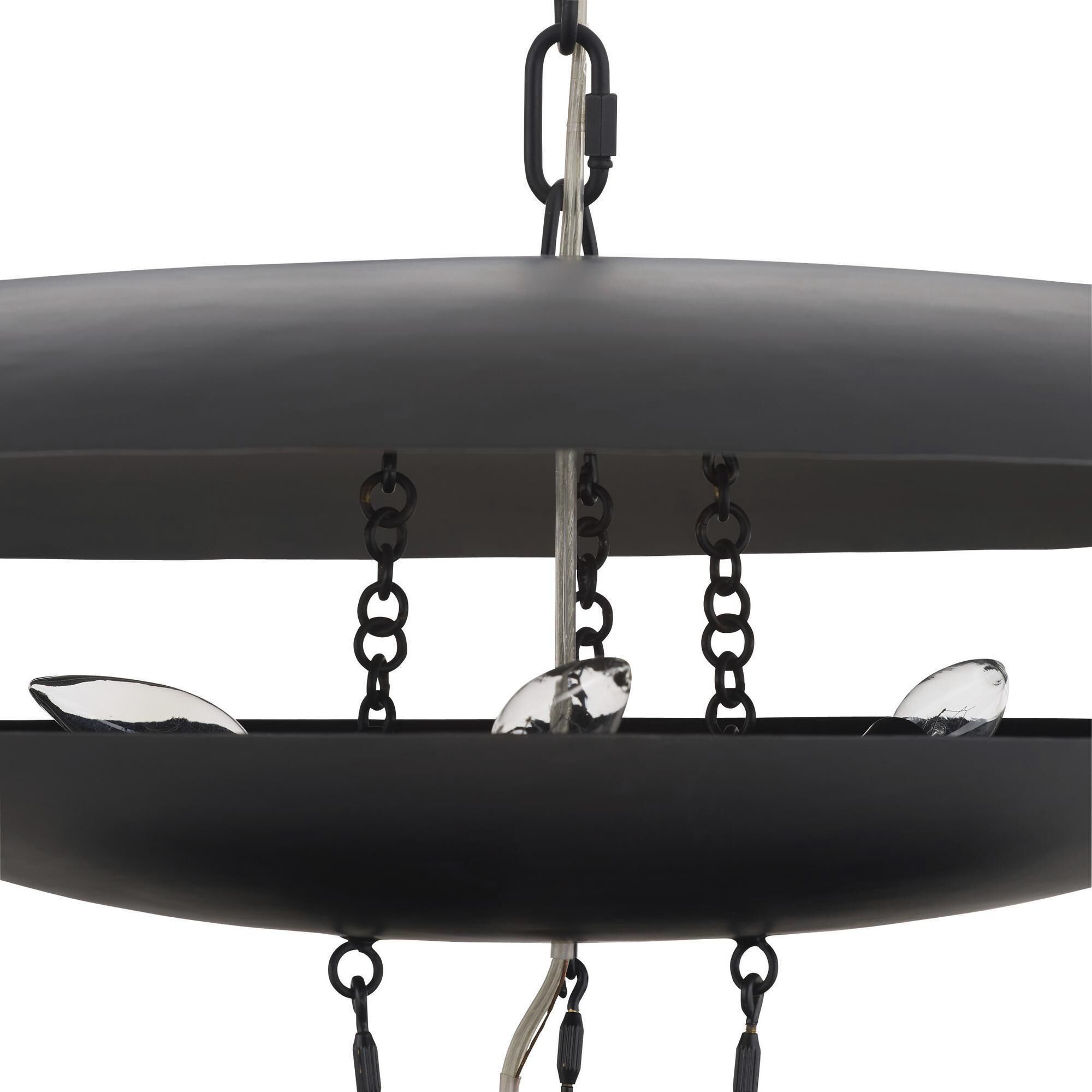 Florko 6 Light 31 inch Blackened Iron Chandelier Ceiling Light