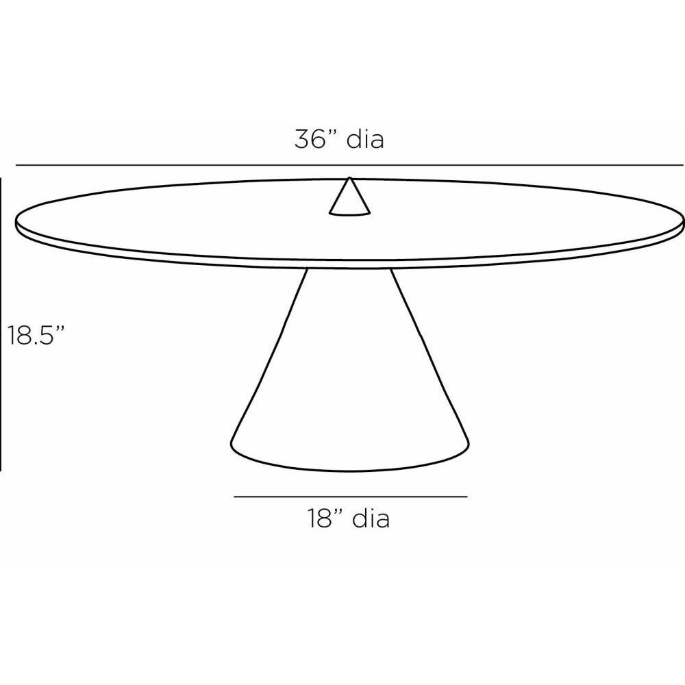 Aria 36 inch Black Coffee Table