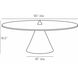 Aria 36 inch Black Coffee Table