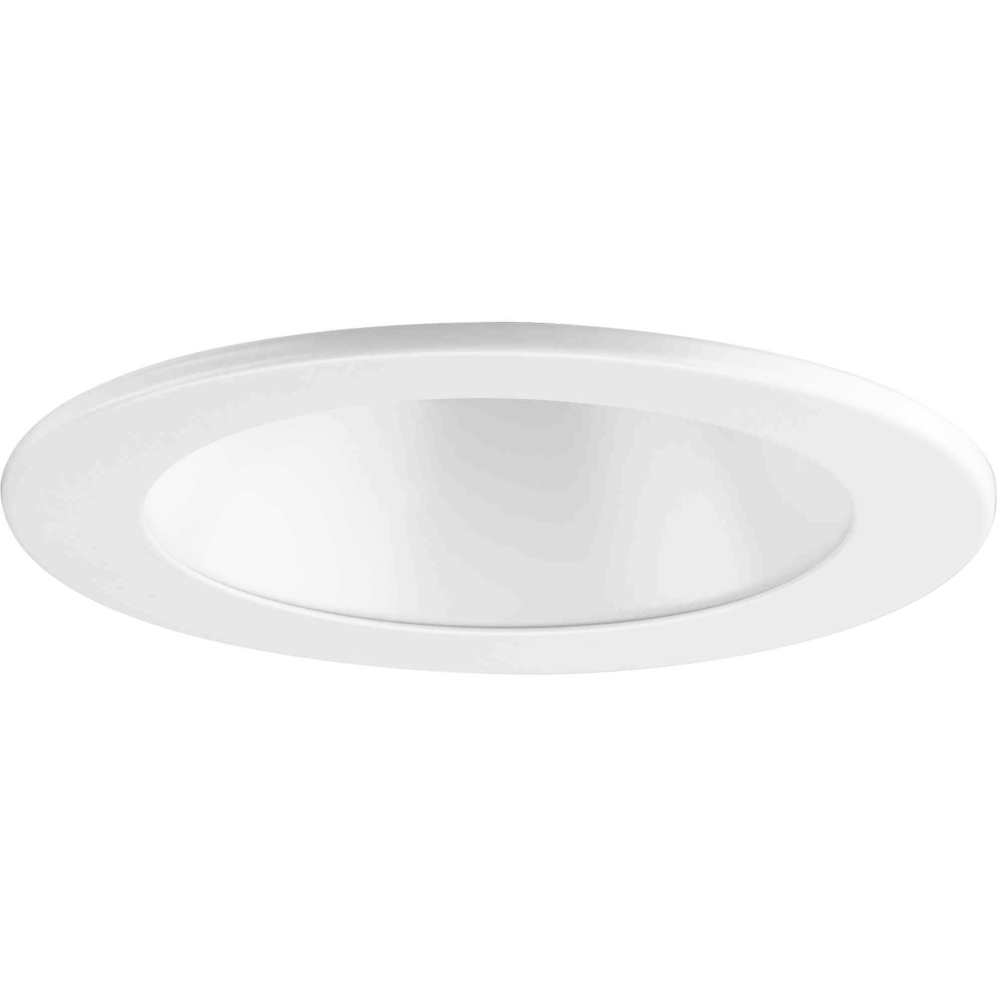 4in Recessed Trim PAR20 Satin White Open Shower Trim