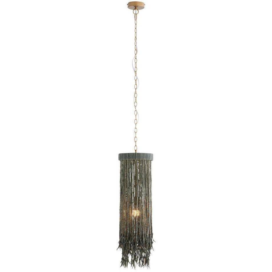 Baja 1 Light 10 inch Dark Gray Wash and Antique Brass Pendant Ceiling Light