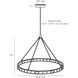 Empire 1 Light 38.5 inch Antique Brass Chandelier Ceiling Light