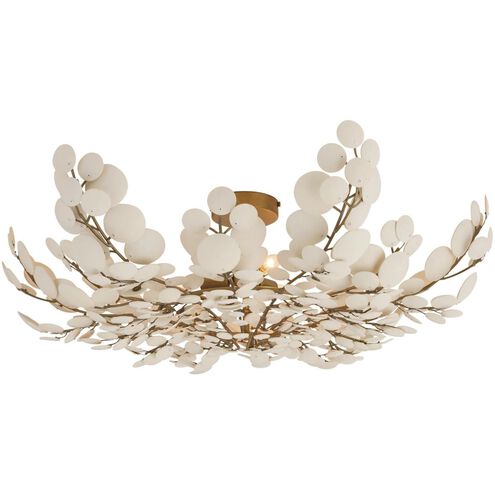 Bilal 3 Light 38 inch Antique Brass Flush Mount Ceiling Light