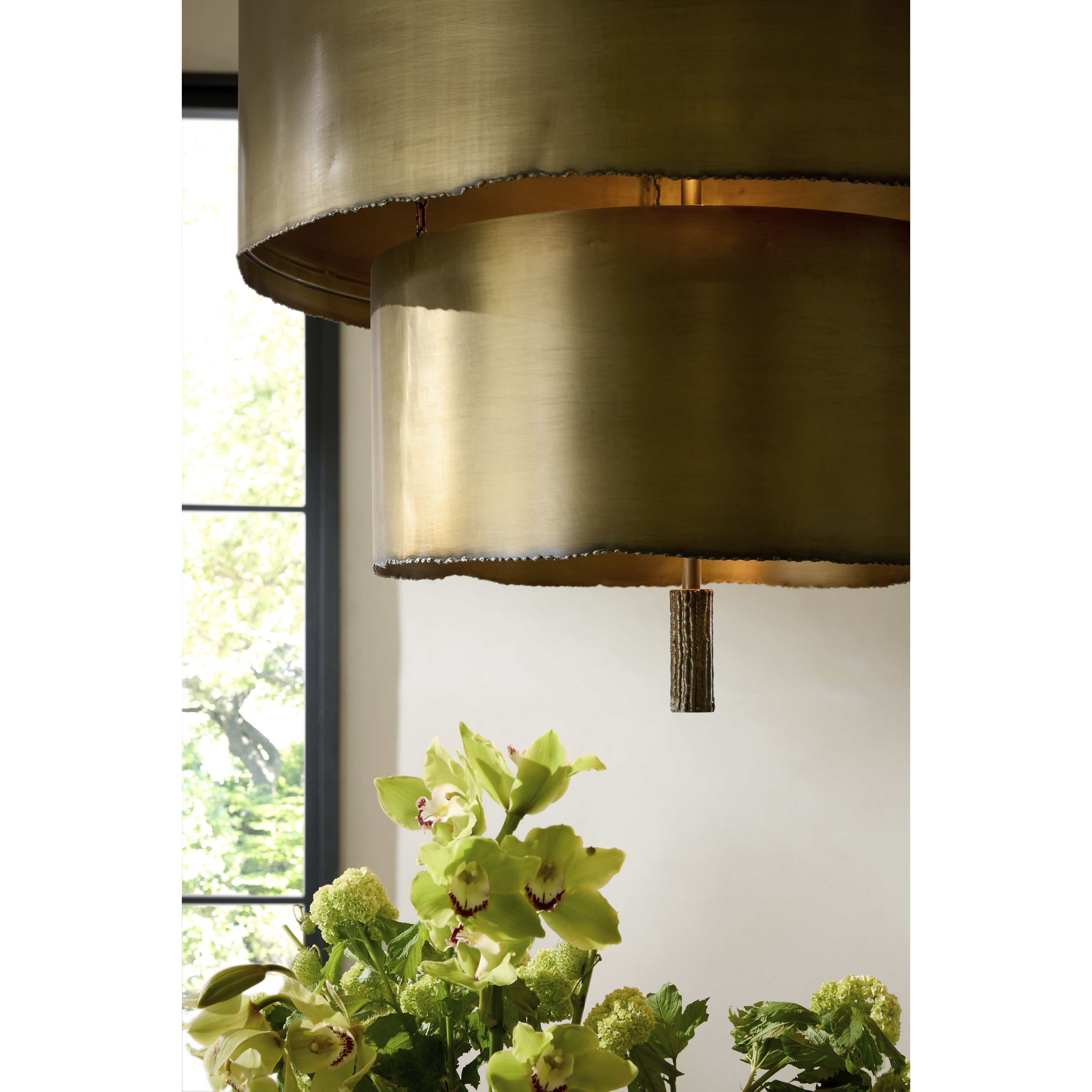 Leonardo 4 Light 28 inch Antique Brass Chandelier Ceiling Light