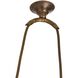 Egg Drop 1 Light 32.5 inch Antique Brass Pendant Ceiling Light