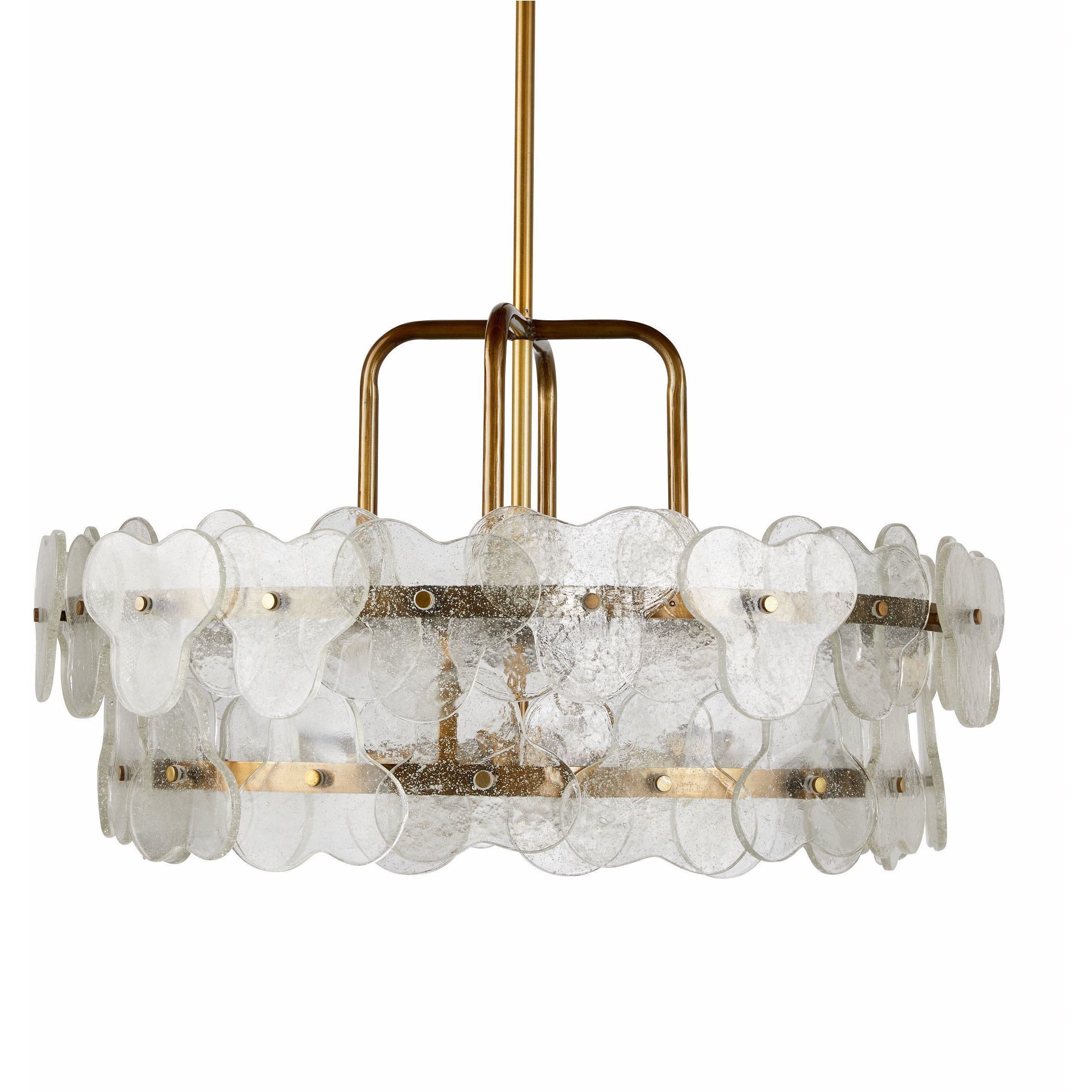 Cascade 4 Light 35 inch Clear Chandelier Ceiling Light