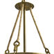 Bingham 1 Light 20 inch Vintage Brass Pendant Ceiling Light