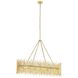 Prescott 10 Light 44.5 inch Gold Leaf Chandelier Ceiling Light